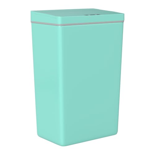 BestOffice 13 Gallon Kitchen Trash Can, Touchless Automatic Lid, Blue | Plastic, Hands-free disposal, Odor Control, ,Wipe-clean surface,50Liter for Kitchen, Office, Indoor Use - color: New Blue