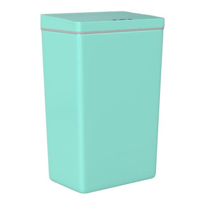 BestOffice 13 Gallon Kitchen Trash Can, Touchless Automatic Lid, Blue | Plastic, Hands-free disposal, Odor Control, ,Wipe-clean surface,50Liter for Kitchen, Office, Indoor Use - color: New Blue