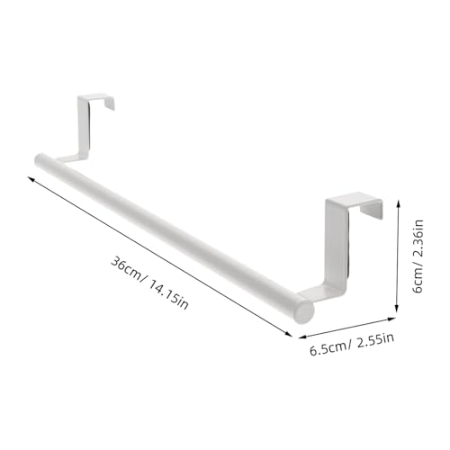 Healifty Stainless Steel Over Door Towel Rack Versatile Towel Storage Holder for Cabinets Bathrooms Accommodates Multiple Towels for Space Saving Areas