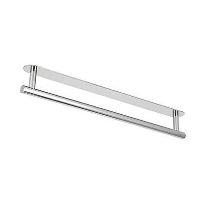 Stainless Steel Self Adhesive Towel Bar, Bathroom Towel Holder Wall Mounted No Drill Installation, Rust Towel Rack for Bath Kitchen Laundry Room (50cm) - size: 50cm