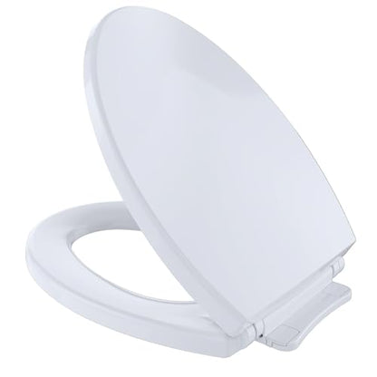 TOTO® SoftClose® Slow Close Elongated Toilet Seat and Lid, Cotton White - SS114#01 - color: Cotton White, size: Elongated