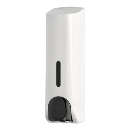 Single Wall Mounted Shampoo Soap Shower Dispensers with 1x350ml Refillable Bottles, White - color: Single White