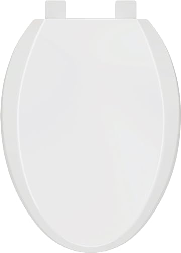 PROFLO PFTSHEC2000 Elongated Closed-Front Toilet Seat with Quick Release and Lid - White - size: 18.9 inches x 14.2 inches