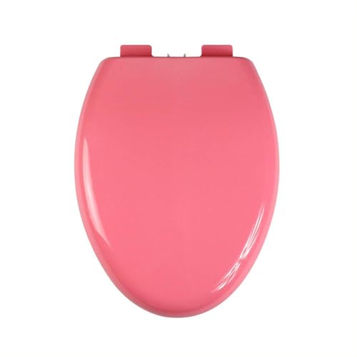 Toilet Seat with Quick Release for Easy Clean, 18.5" Standard Toilet Seats,Slow Close Detachable Bathroom Accessories Fits All Regular Toilet Bowls Pp Material, () - color: Pink