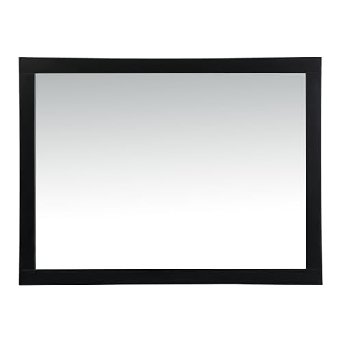 Envision, Aqua Vanity Mirror 48X36 Inch in, Modern, Black - color: Black, size: 36"L X 48"W