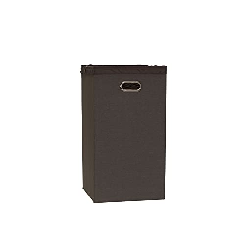 Household Essentials Laundry Hamper with Lid, Removable Mesh Liner, and Magnetic Closure, Gray - color: Cobblestone, style: Single