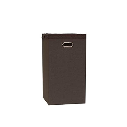 Household Essentials Laundry Hamper with Lid, Removable Mesh Liner, and Magnetic Closure, Gray - color: Cobblestone, style: Single