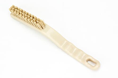 SPARTA Detail Brush Grout Brush, Crevice Brush with Hanging Hole for Bathroom, Kitchens, Countertop, Plastic, 9 Inches, Tan - color: Tan, size: 9 Inches