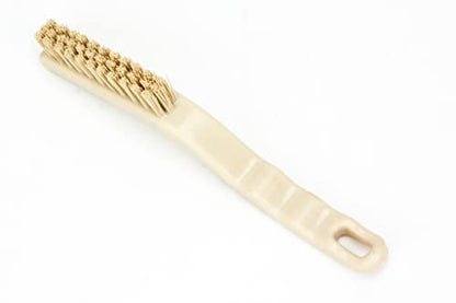 SPARTA Detail Brush Grout Brush, Crevice Brush with Hanging Hole for Bathroom, Kitchens, Countertop, Plastic, 9 Inches, Tan - color: Tan, size: 9 Inches