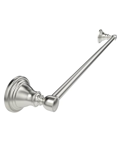 Towel Bar 24inch, Stainless Steel Bathroom Towel Rack Wall Mounted, Heavy Duty Towel Rod, Towel Holders for Bathroom, Kitchen (Brushed Nickel) - color: Brushed Nickel