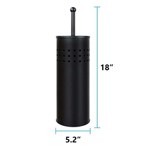 Blue Donuts Toilet Plunger with Holder for Bathroom, Multi Drain Suitable Also for Bathtubs, Quick Dry, Black - color: Black