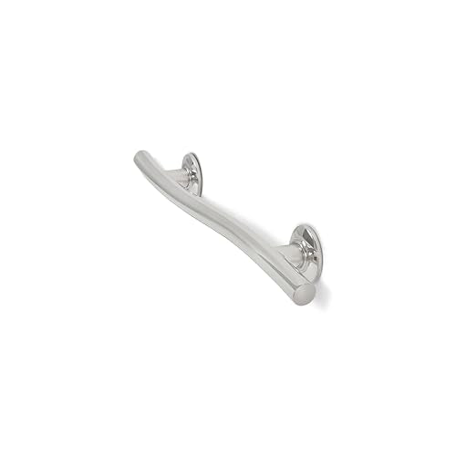 Seachrome 18 inch Bathroom Wave Grab Bar Polished Finish - color: Polished, size: 18
