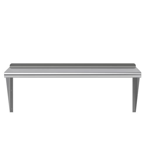 AmGood 36" Long X 18" Deep Stainless Steel Wall Shelf | NSF Certified | Appliance & Equipment Metal Shelving | Kitchen, Restaurant, Garage, Laundry, Utility Room - size: 36" Long X 18" Deep