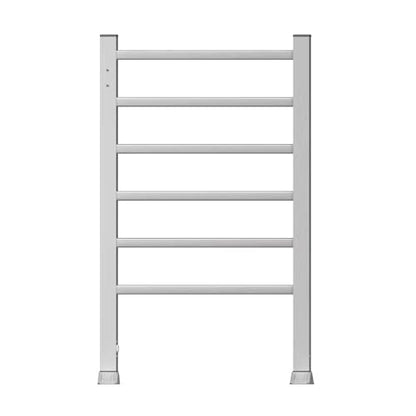 Electric Heated Towel Rack for Bathroom, 2-in-1 Freestanding & Wall Mounted 6 Bar Towel Warmer, IPX4 Waterproof Plug-in Rustproof Aluminum Towel Heater for Home Hotel