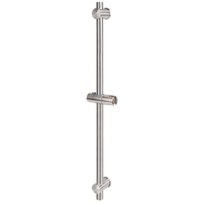 NearMoon Slide Bar with Height/Angle Adjustable Handheld Shower Holder, Bathroom SUS 304 Stainless Steel Head Holder for Bath (Screw Mounted, Brushed Nickel) - color: Brushed Nickel, style: Screw Mounted