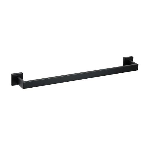 SEIDO 30 Inch Matte Black Towel Bar, Heavy Duty & Rust-Proof 304 Stainless Steel Bath Towel Holder, Modern Square Wall Mounted Towel Rack for Bathroom, Kitchen, RV - color: Matte Black, size: 30 Inch