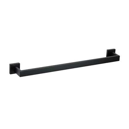 SEIDO 30 Inch Matte Black Towel Bar, Heavy Duty & Rust-Proof 304 Stainless Steel Bath Towel Holder, Modern Square Wall Mounted Towel Rack for Bathroom, Kitchen, RV - color: Matte Black, size: 30 Inch