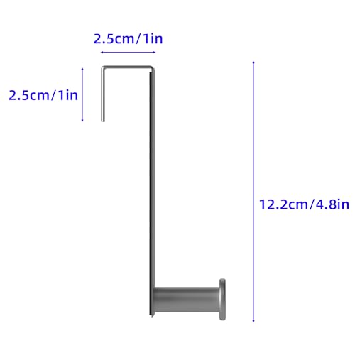 Over The Door Cabinet Hooks 2 Pack for Kitchen and Bathroom Cabinets Drawers up to 0.86in Thick, Brushed Stainless Steel No Drill - color: Silver