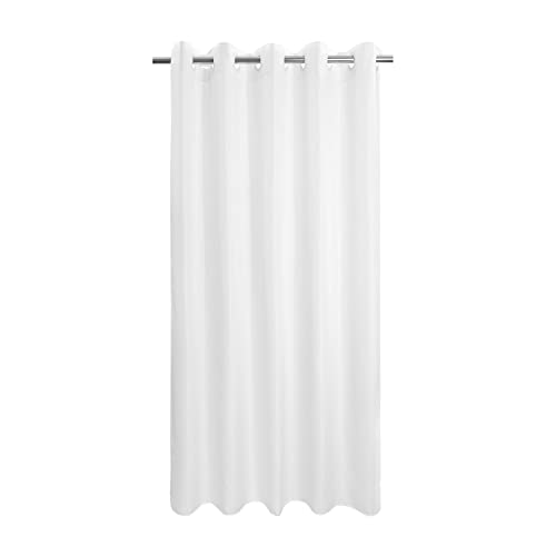 Extra Long No Hook Shower Curtain or Liner Soft Microfiber - Fabric Shower Curtain Liner Set, Machine Washable & Water Repellent, White, 71x98 - color: White, size: 71"W x 98"L (Pack of 1)