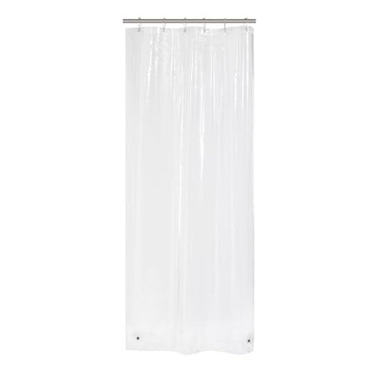 AmazerBath Small Shower Curtain Liner, 36x72 Stall Plastic Clear Shower Curtain Liner, PEVA Cute Narrow Shower Liner, Stand Up Shower Curtain Liners with 2 Magnets and 6 Rustproof Grommet Holes - color: Clear, size: 36"W x 72"L (Pack of 1)