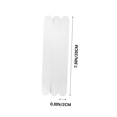 TIDTALEO 12pcs Transparent Slip Strips for Bath Safety Adhesive Bath Treads for Showers Stairs and Floors Non Slip Stickers for Bathtubs and Bathrooms - size: 12 pcs