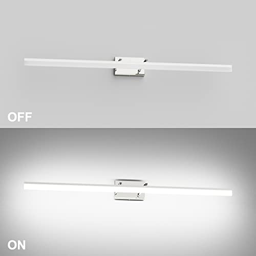 Aipsun 48 inch LED Vanity Lights Adjustable Bathroom Wall Light Fixtures Bathroom Lighting Fixture Over Mirror Chrome Modern Vanity Lighting 5500K - color: Chrome, size: 47.2 in