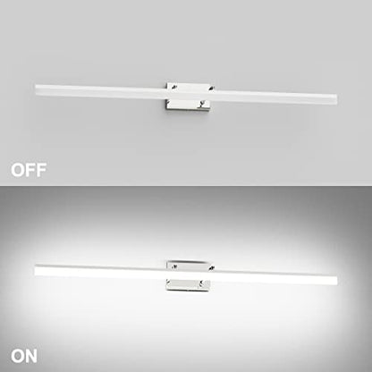 Aipsun 48 inch LED Vanity Lights Adjustable Bathroom Wall Light Fixtures Bathroom Lighting Fixture Over Mirror Chrome Modern Vanity Lighting 5500K - color: Chrome, size: 47.2 in