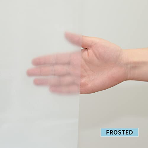 YISURE Short Frosted Shower Curtain 60 inches, PEVA Waterproof Shower Curtain Liner for Walkin Tub or Step in Tub Bathroom Curtain with 3 Bottom Magnets 70x60'' | PEVA Vinyl Waterproof for Walkin Tub or Step in Tub Bathroom Curtain with 3 Bottom Magnets -