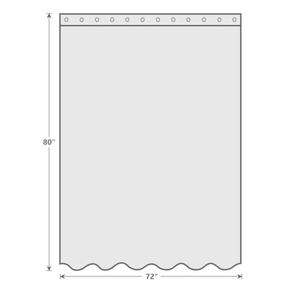EurCross Shower Curtain Liner 72 x 80 inches Long, Water-Repellent Weighted Bottom Solid White Fabric Shower Curtain for Bathroom - color: White, size: 72"W x 80"L (Pack of 1)