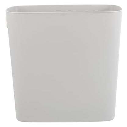 Toyvian Kitchen Trash Can Narrow Space Waste Basket Plastic Home Bathroom Bedroom Garbage Container 1pcs Light Gray