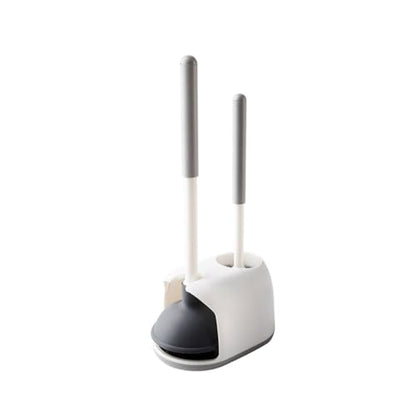 High Pressure Toilet Clog Remover Plunger with Holder Easy Storage Cleaning Tool