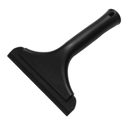 Black Small Silicone Squeegee with Handle & Hanging Hole, 5.9" | Shower Squeegee, Water Blade Squeegees for Glass Door, Window, Car Windshield, Bathroom Mirror, Kitchen Countertop(All Black) - color: All Black