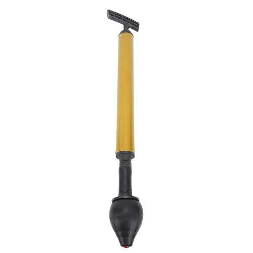 Fockety Toilet Plunger, Rubber Reusable Strong Suction High Pressure Drain Simple Saving Time and Energy Air Pump Toilet Plunger for Kitchen Bathroom Toilet (Black) - size: Black