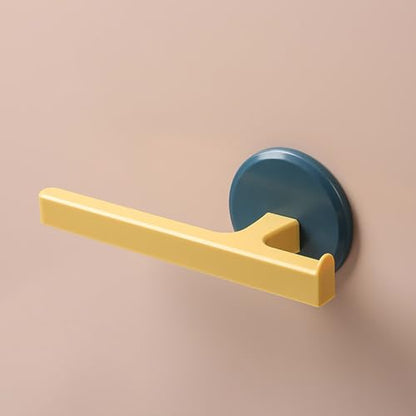 Multifunctional Simple Adhesive Towel Bar Rustproof Plastic Towel Bar for Bathroom Towel Holder Wall Mounted Drill-Free Installation Sturdy Design