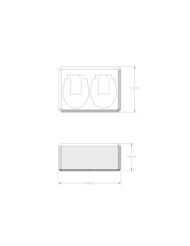 2 Slot Family Electric Toothbrush Charger Holder and Bathroom Organizer, for Select OralB and Philips Sonicare Tooth Brush Chargers (See Compatability Image), Countertop Stand or Wall-Mounted, White - size: 2 Openings