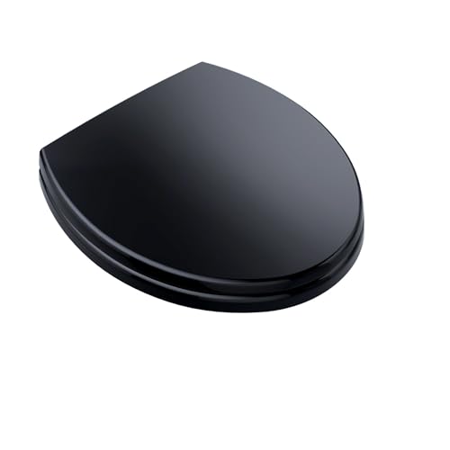 TOTO SoftClose Slow Close Round Toilet Seat and Lid, Ebony - SS113#51 - color: Ebony, size: Round