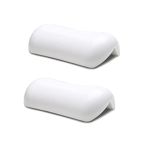 SPA Bath Pillow Non-Slip Bathtub Headrest Soft Waterproof Bath Pillows with Suction Cups Easy to Clean Bathroom Accessories (2pcs) - color: 2pcs