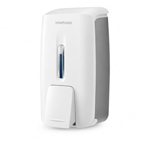 interhasa! Commercial Hand Soap Dispenser Wall Mount | Dual-Lock Design, ABS Liquid & Gel Hand Sanitizer Dispenser for Bathroom & Commercial Restaurant, 28oz/800ml - color: White