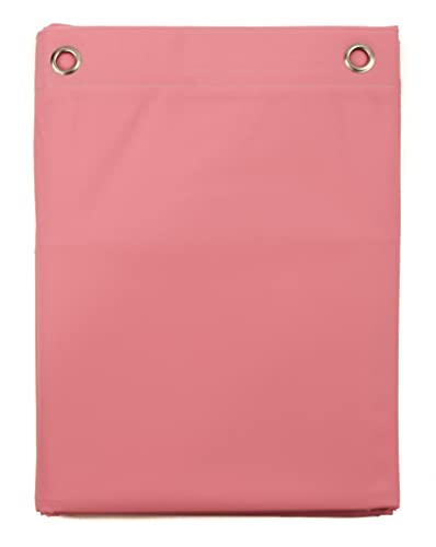 Elegant Heavy Duty Vinyl Shower Curtain Liner with 12 Metal Grommets Dusty Rose - color: Dusty Rose