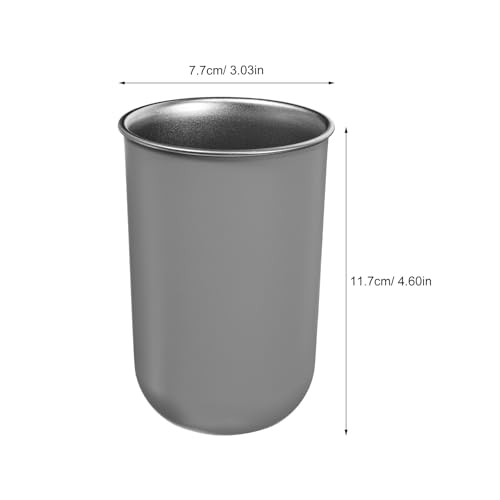 Stainless Steel Toothbrush Cup: Countertop Tumbler for Rinsing/Drinking - 10.1-13.5oz Vanity Accessories & Makeup Brush Organizers - Reusable Bathroom Cup for Home/School/Office