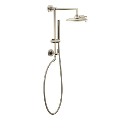 Moen Isabel Brushed Nickel 8" Eco-Performance Two-Function Showerhead with Immersion Technology, S1311EPBN - color: Brushed Nickel, style: Eco-Performance