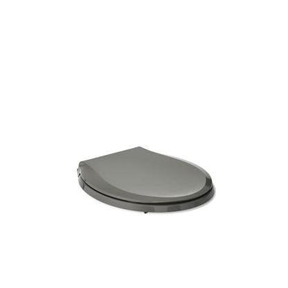KOHLER 4639-RL-NY Cachet ReadyLatch Round Toilet Seat Soft Close, Thunder Grey - color: Thunder Gray, size: Round