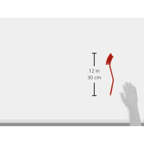 Vikan - Fine Dish Brush - Heavy-Duty, Narrow, Slip-Resistant Cleaning Brush, Polypropylene, Polyester Bristle, 11 Inch, Red, (42874) - color: Red, size: 1 Count (Pack of 1)