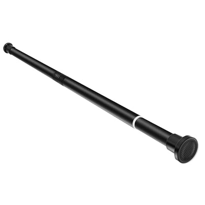 Black shower curtain rod, adjustable spring tension stainless steel telescopic rod, 31.5 to 80 inches, 1-inch diameter, easy to install,No Drill，No Rust (31.5-42.5 inch) - size: 31.5-42.5 inch