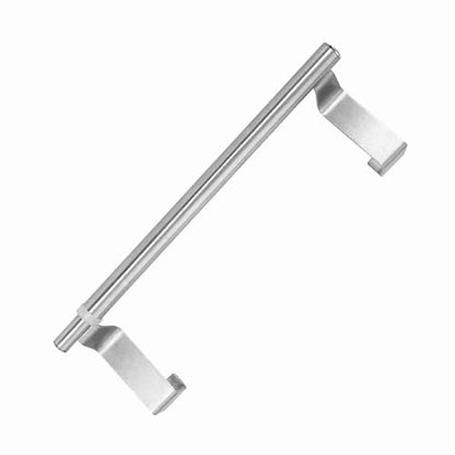 Stainless Steel Retractable Towel Rack – NoDrill Hanging Single Bar, 34cm, Fits Doors <1.9cm Thick (34cm Retractable Horizontal bar) - size: 34cm retractable horizontal bar