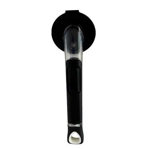 The Original Smiling Handle with Soap Dispensing for Scrub Daddy (Reg. TM) Sponge and Scrub Moji Sponge (Black) - color: Black