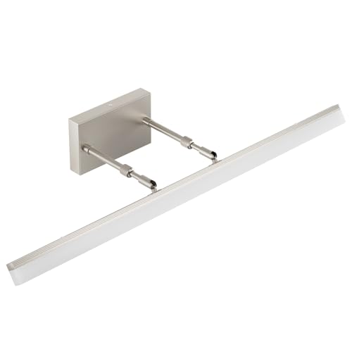 Aipsun 31.5 inch Modern Brushed Nickel Vanity Light Adjustable Bathroom Light Fixtures Over Mirror Rotatable Vanity Lighting 5500K - color: Brushed Nickel, size: 31.5 in
