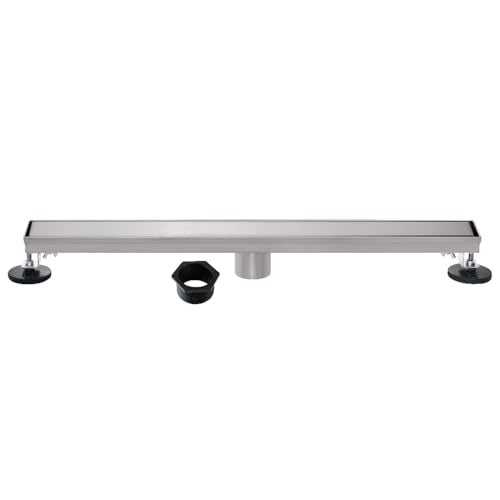 Kingston BSF2828 Stainless Steel Linear Shower Drain, Brushed Nickel - color: Brushed Nickel