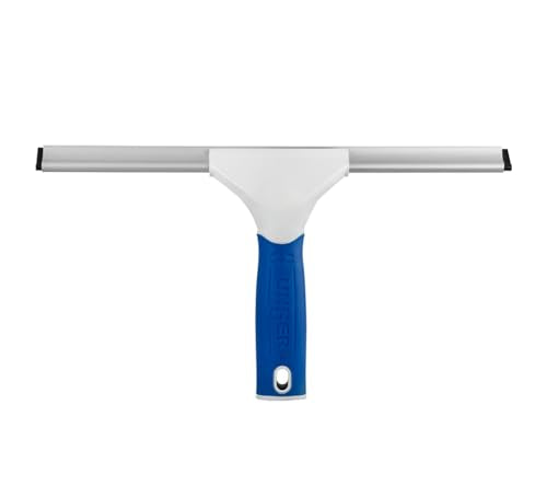 Unger 12” Glass & Surface Squeegee – Multipurpose Rubber Blade Squeegee for Shower Glass, Window Cleaning, Professional Grade Cleaning Tool for the Home - style: 12” Glass & Surface Squeegee