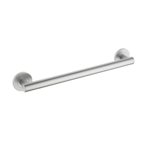 18 Inch Stainless Steel Grab Bar for Bathtubs and Showers | Straight Shaped Grab Bar, Shower Safety Bathroom Grab Bars for Seniors, Anti Slip Shower Handles for Elderly, Brushed Nickel - color: Brushed Nickel